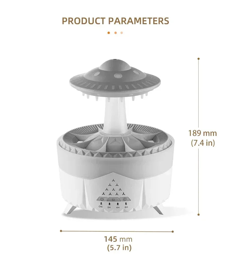 StormCloud™ Aroma & Light Humidifier – RainDrop Edition