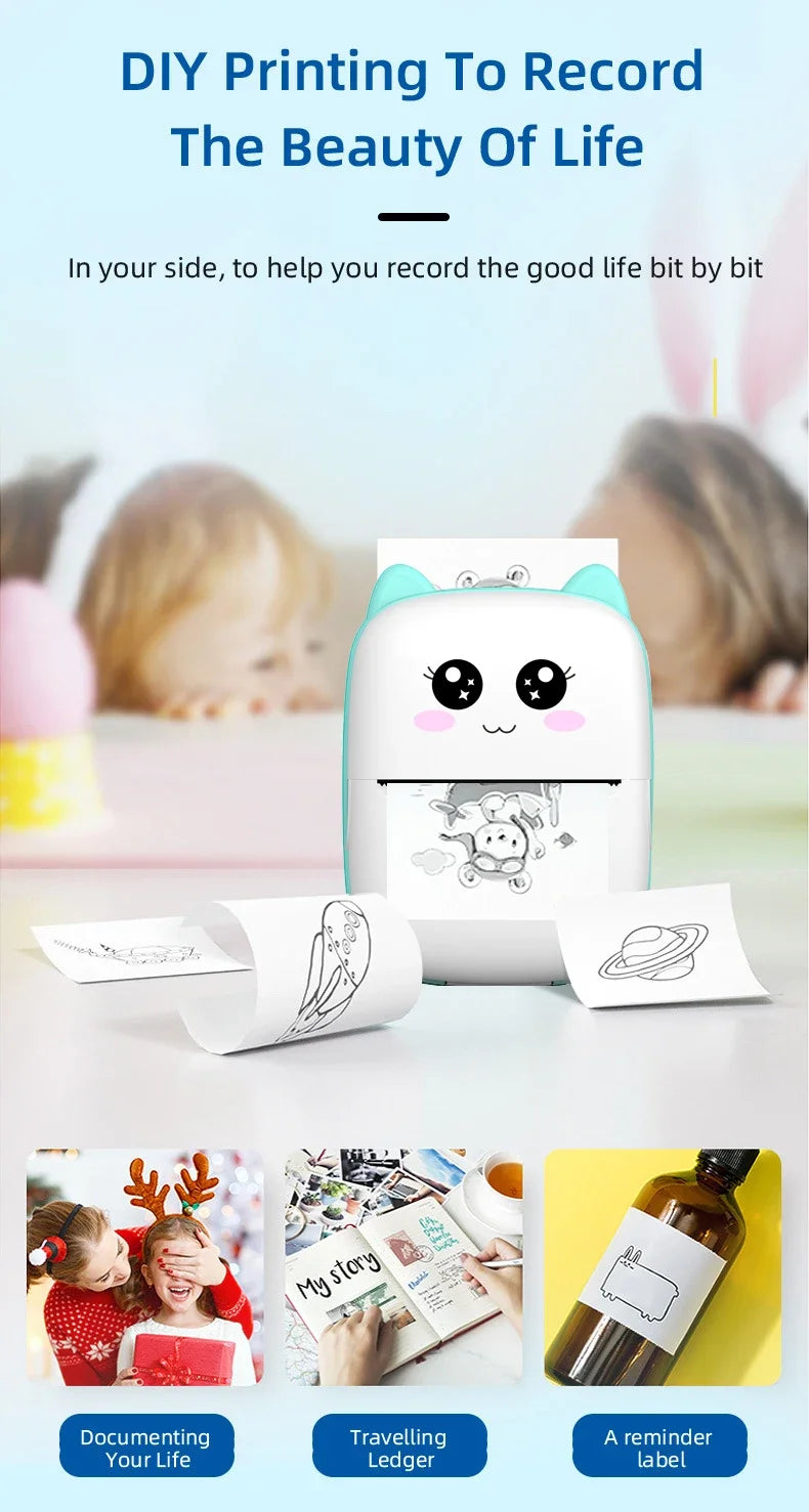 Kawaii Mini Pocket Printer