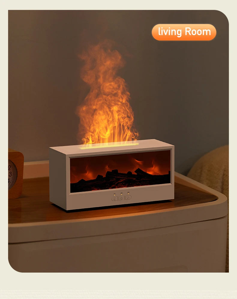 Vissko™ Fireplace Vibes – Chill Out Humidifier with LED Light & Remote