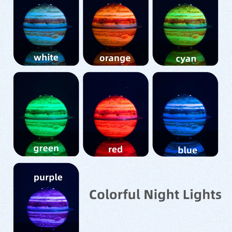 OrbitBreeze™ Planet Humidifier – Mist & Mood Light