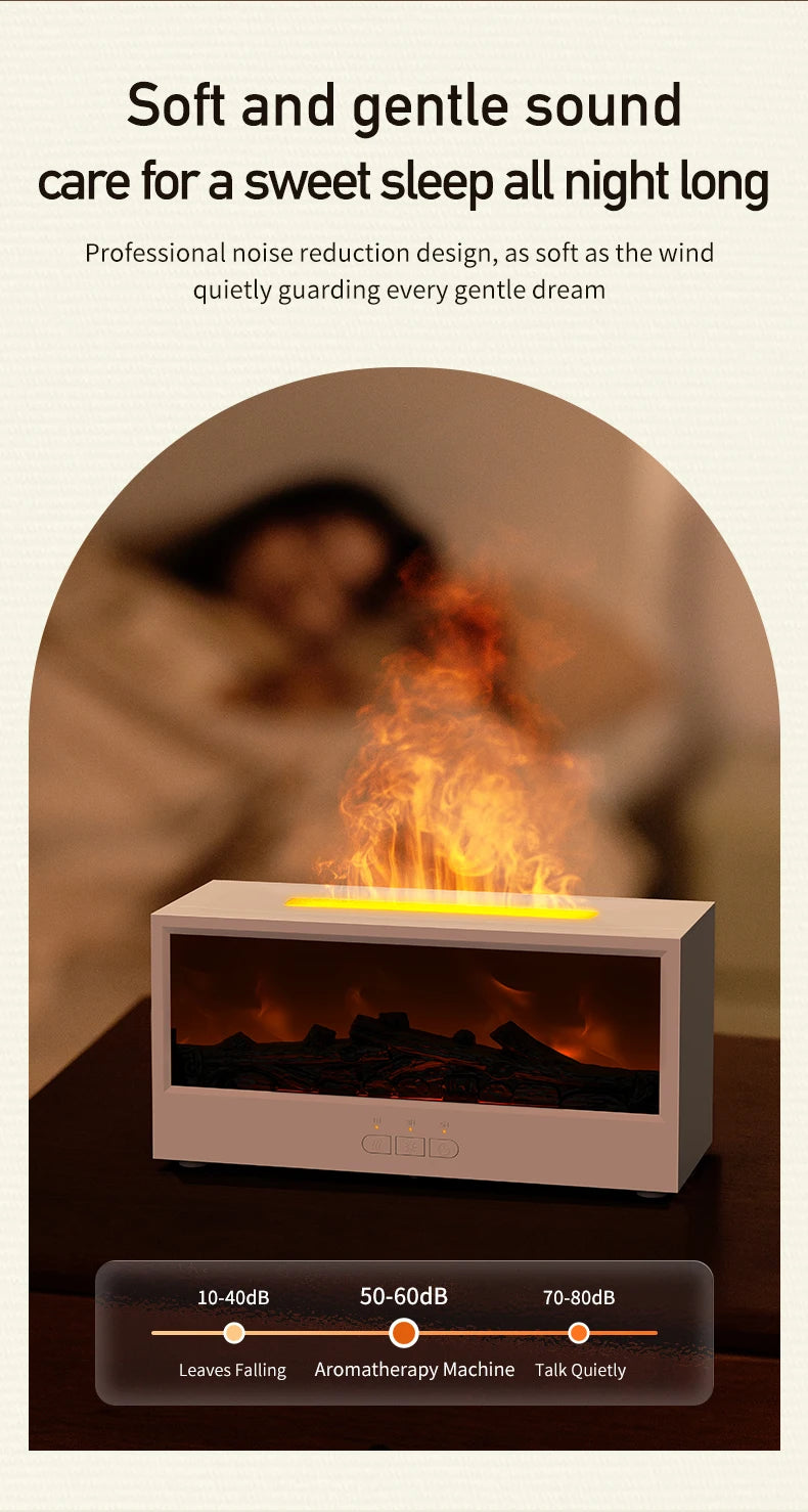Vissko™ Fireplace Vibes – Chill Out Humidifier with LED Light & Remote