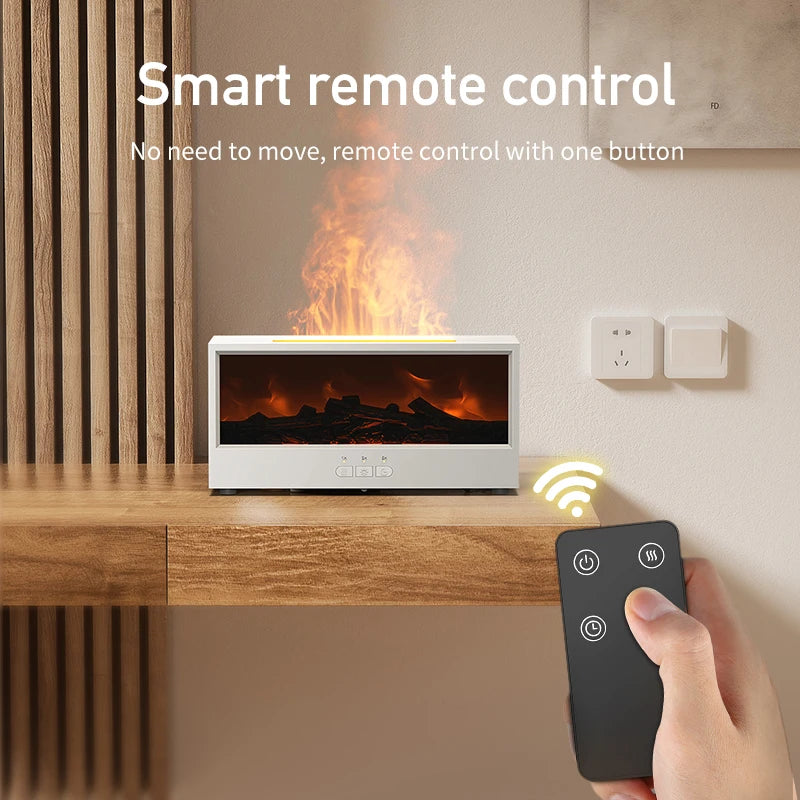 Vissko™ Fireplace Vibes – Chill Out Humidifier with LED Light & Remote