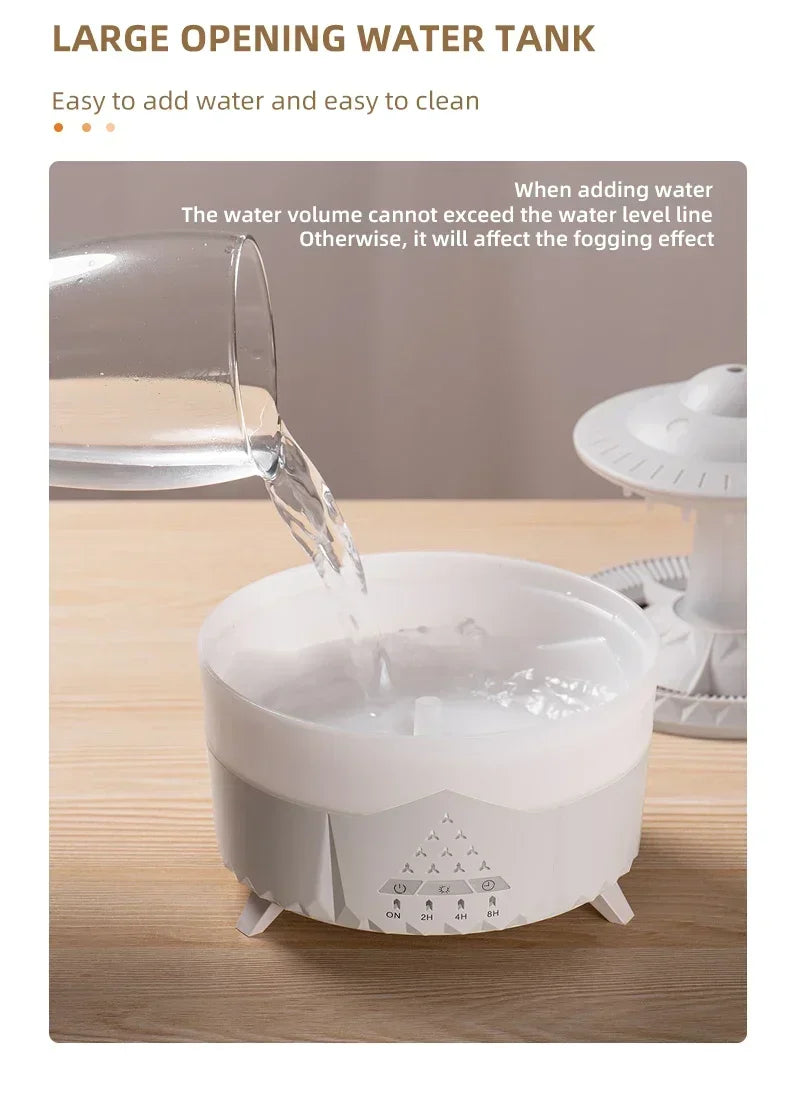 StormCloud™ Aroma & Light Humidifier – RainDrop Edition