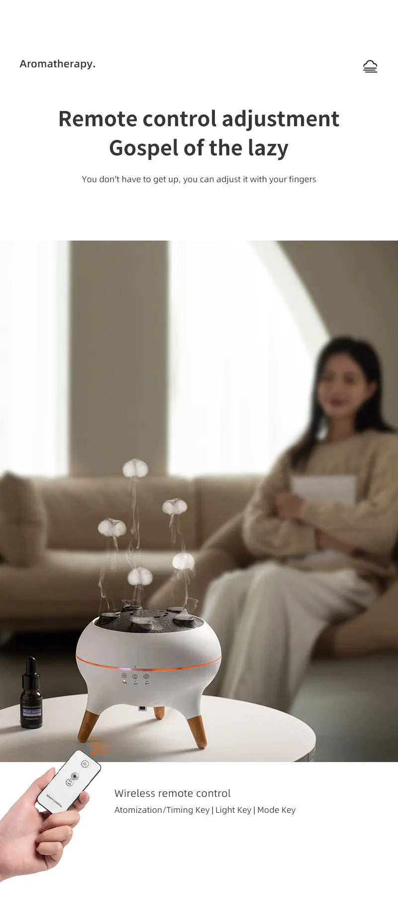 JellyGlow™ – Jellyfish Mist & LED Humidifier