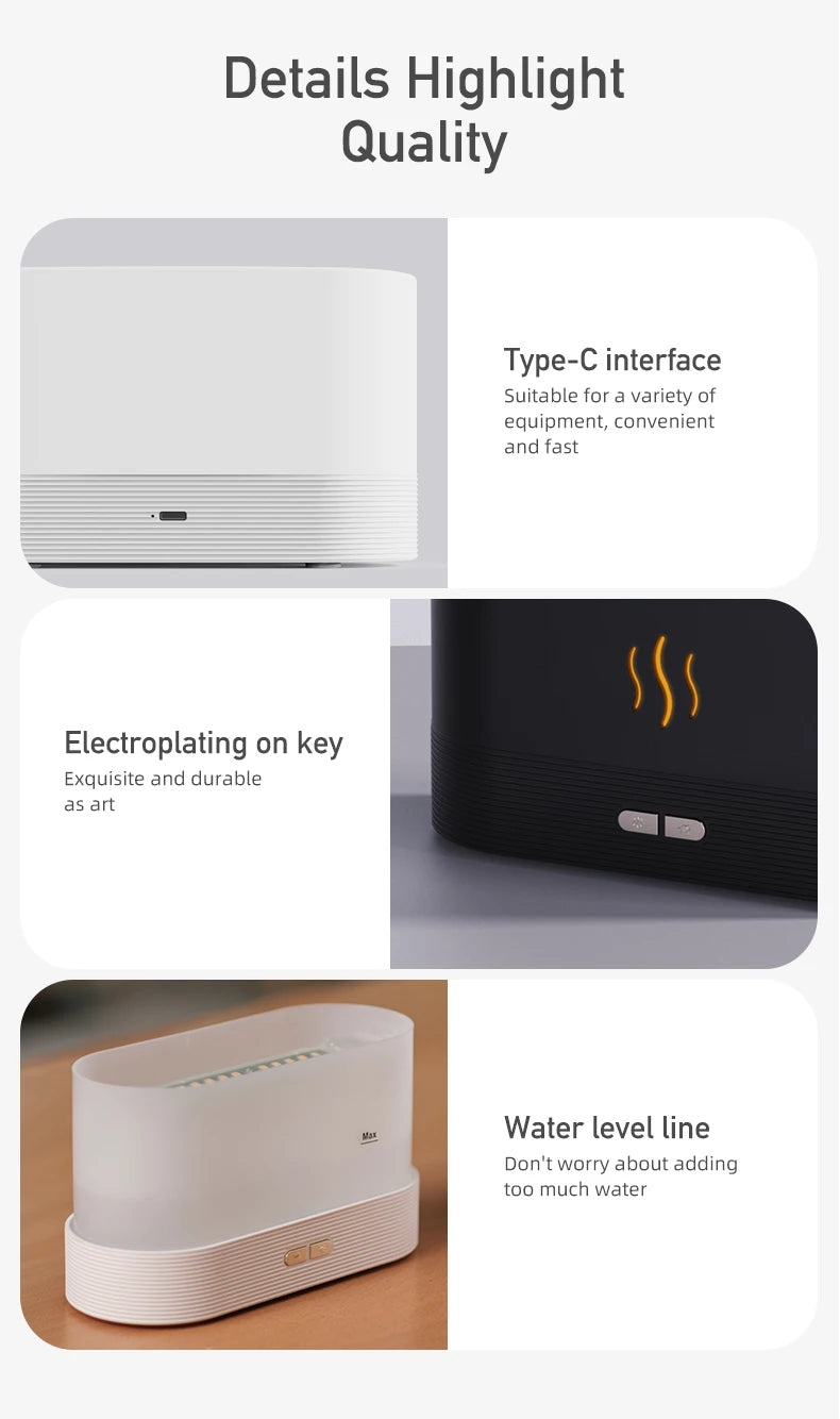 MiniMist™ Ultrasonic Humidifier – Portable Aromatherapy with LED Light