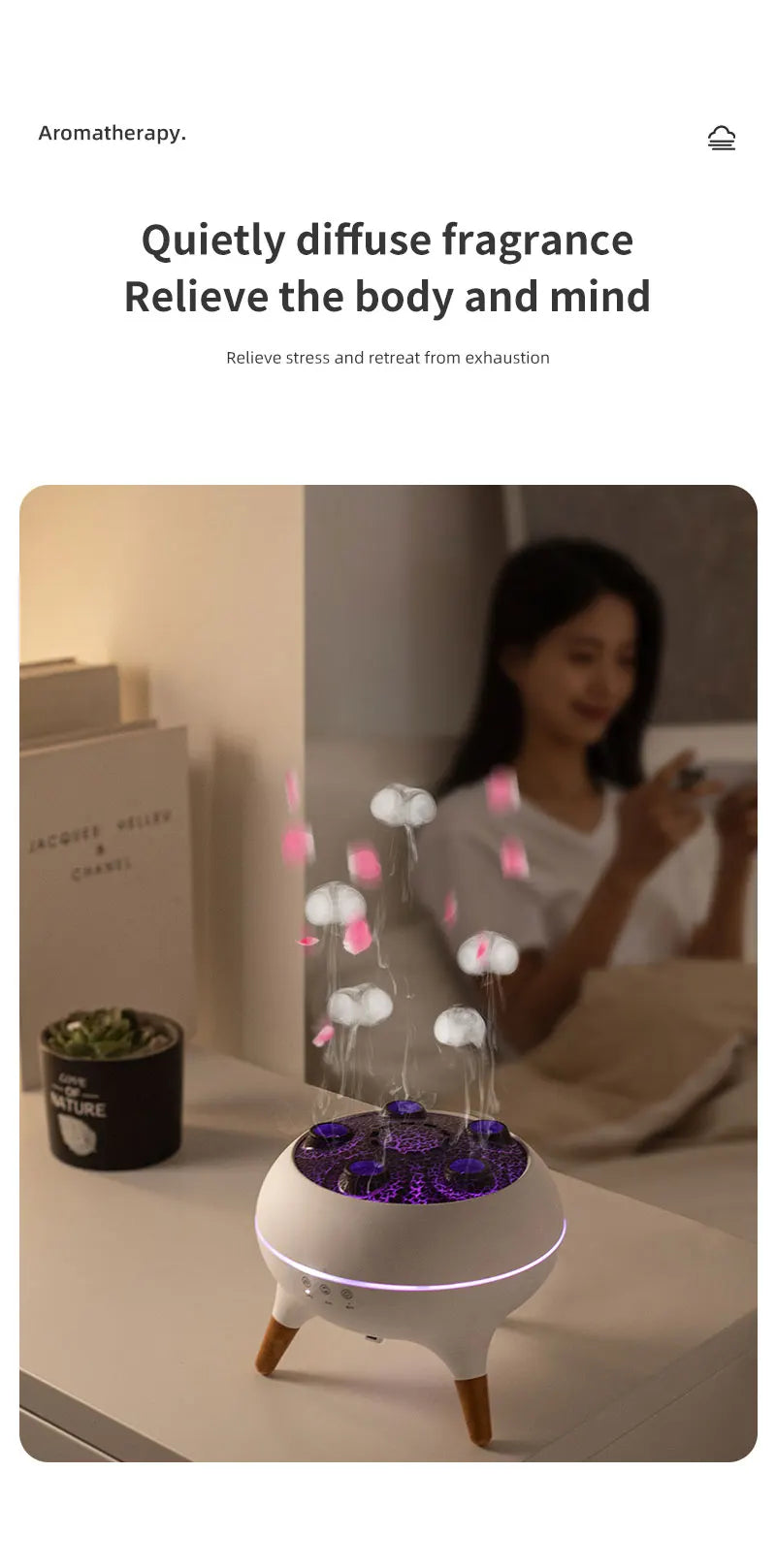 JellyGlow™ – Jellyfish Mist & LED Humidifier