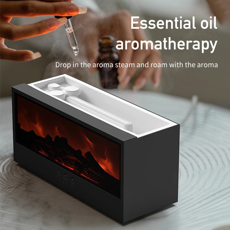 Vissko™ Fireplace Vibes – Chill Out Humidifier with LED Light & Remote