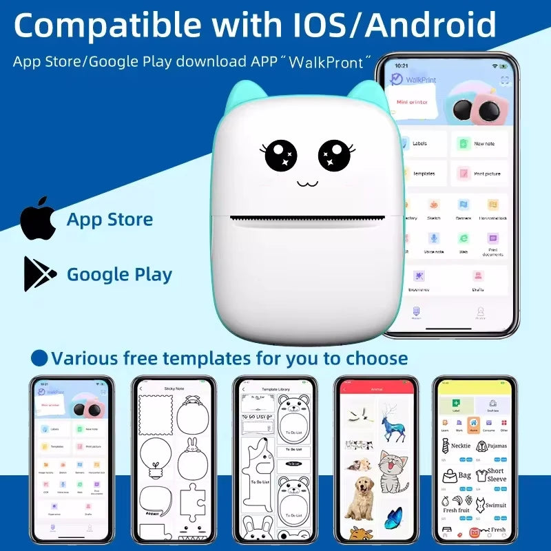 Kawaii Mini Pocket Printer