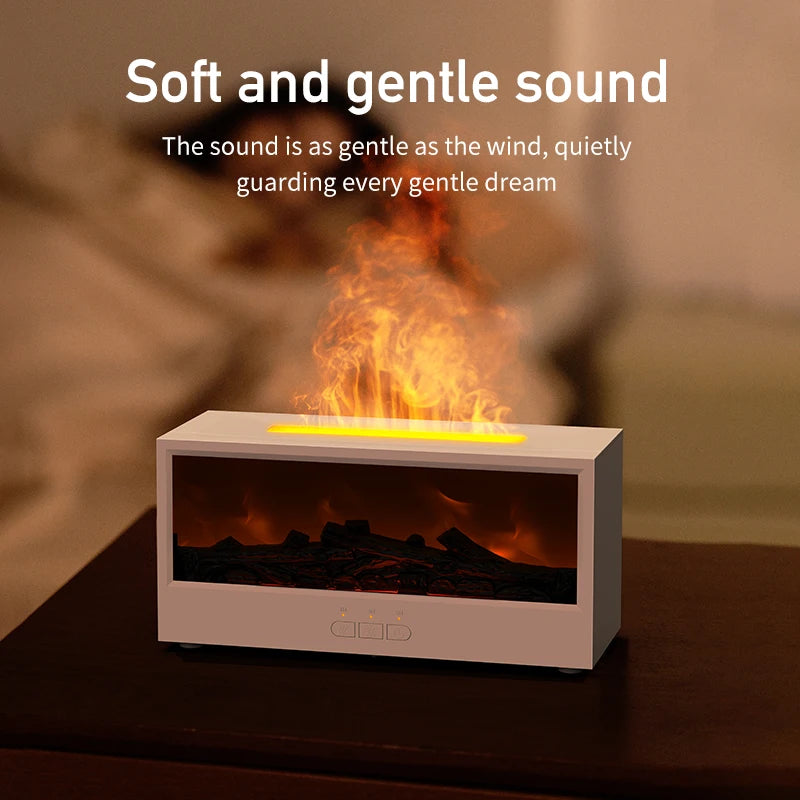 Vissko™ Fireplace Vibes – Chill Out Humidifier with LED Light & Remote