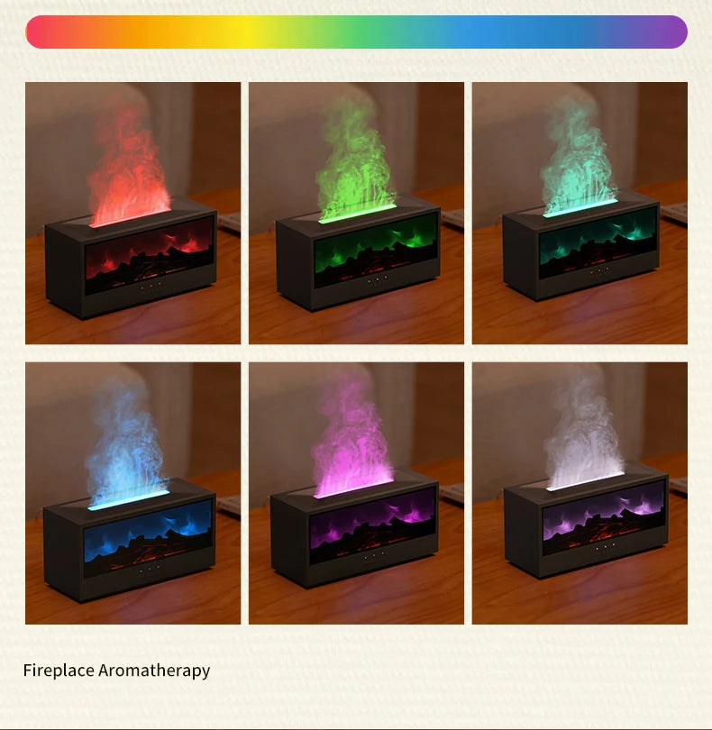 Vissko™ Fireplace Vibes – Chill Out Humidifier with LED Light & Remote