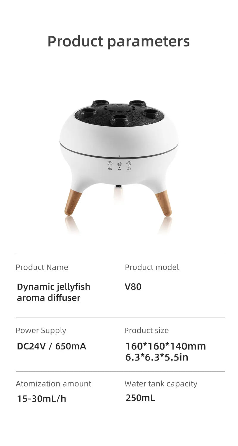 JellyGlow™ – Jellyfish Mist & LED Humidifier