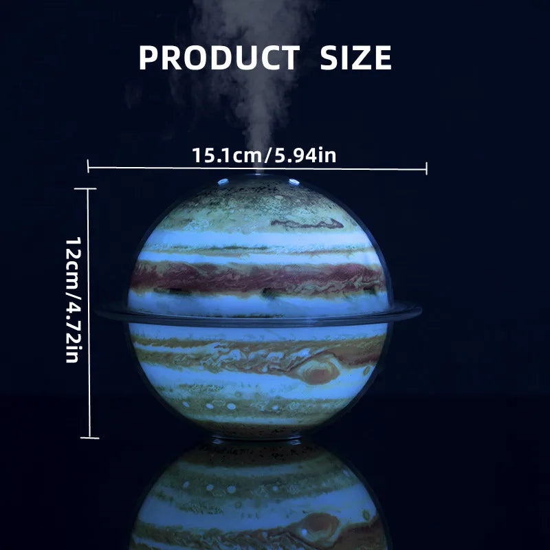 OrbitBreeze™ Planet Humidifier – Mist & Mood Light